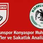 Konyaspor Samsunspor Muhtemel 11