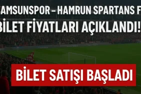 Samsunspor Hamrun Spartans Maçı Bilet Fiyatları