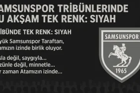Samsunspor Tribünlerinde Bu Akşam Tek Renk: Siyah